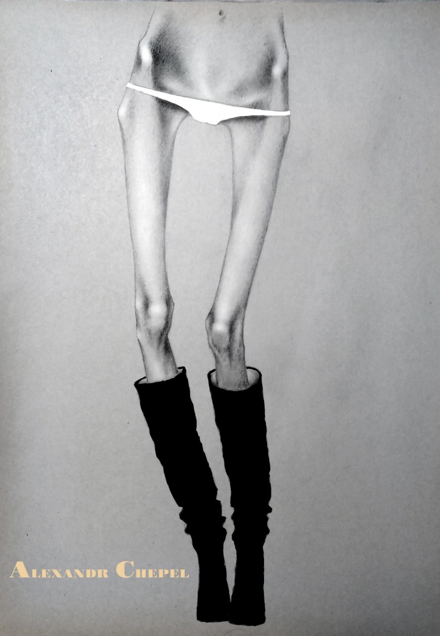 Голые тощие анорексички (73 фото)