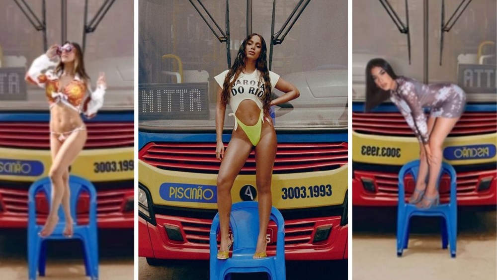 Anita Bellini в шортах