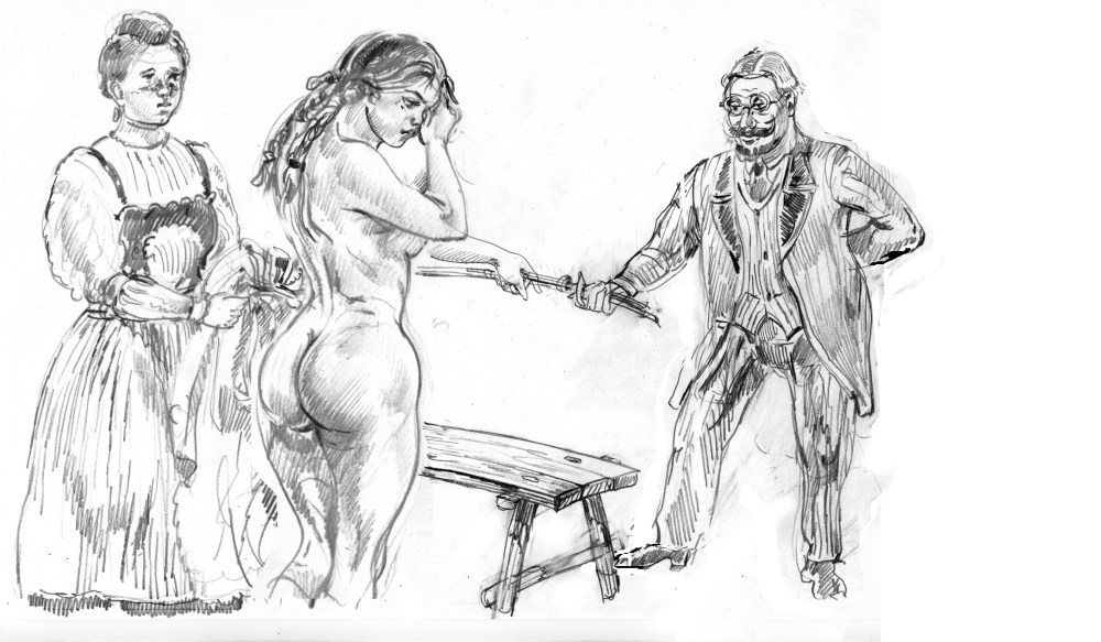 Стриптиз и порка девушки