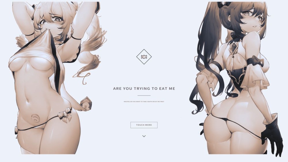 Геншин Импакт хентай ass Барбара