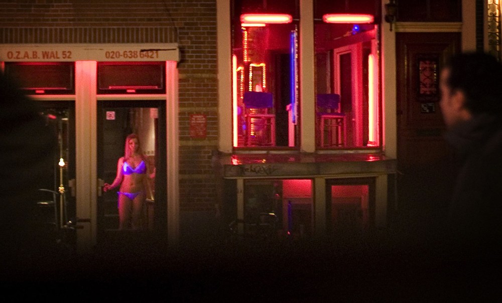 Улица красных фонарей Амстердам