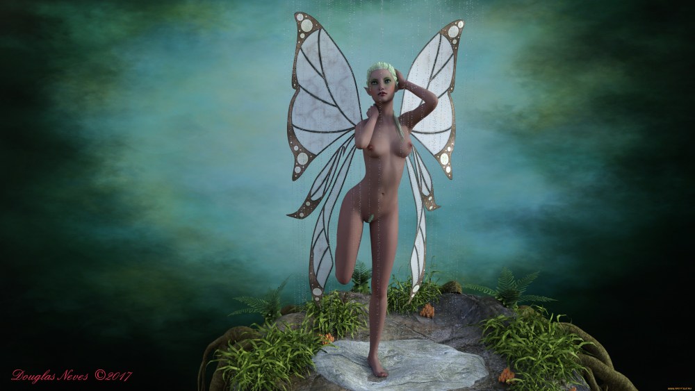 Лесная Фея с голыми сиськами