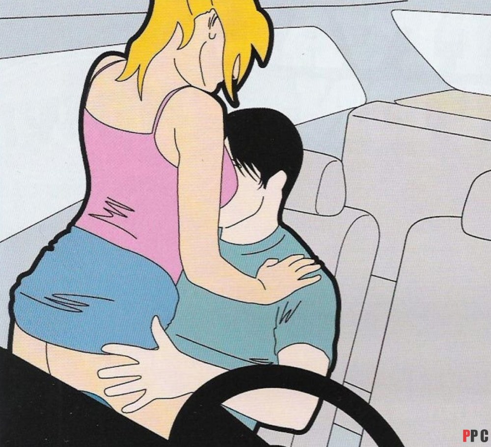 Страстный трах в машине