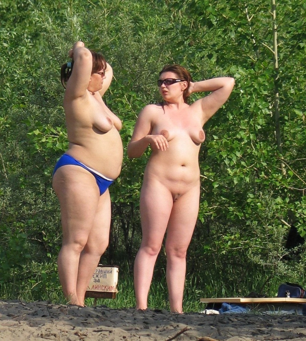 Зрелые толстухи на пляже