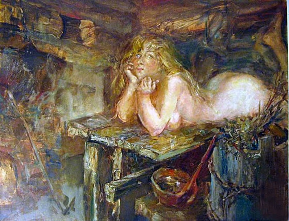 Картины женщины в бане