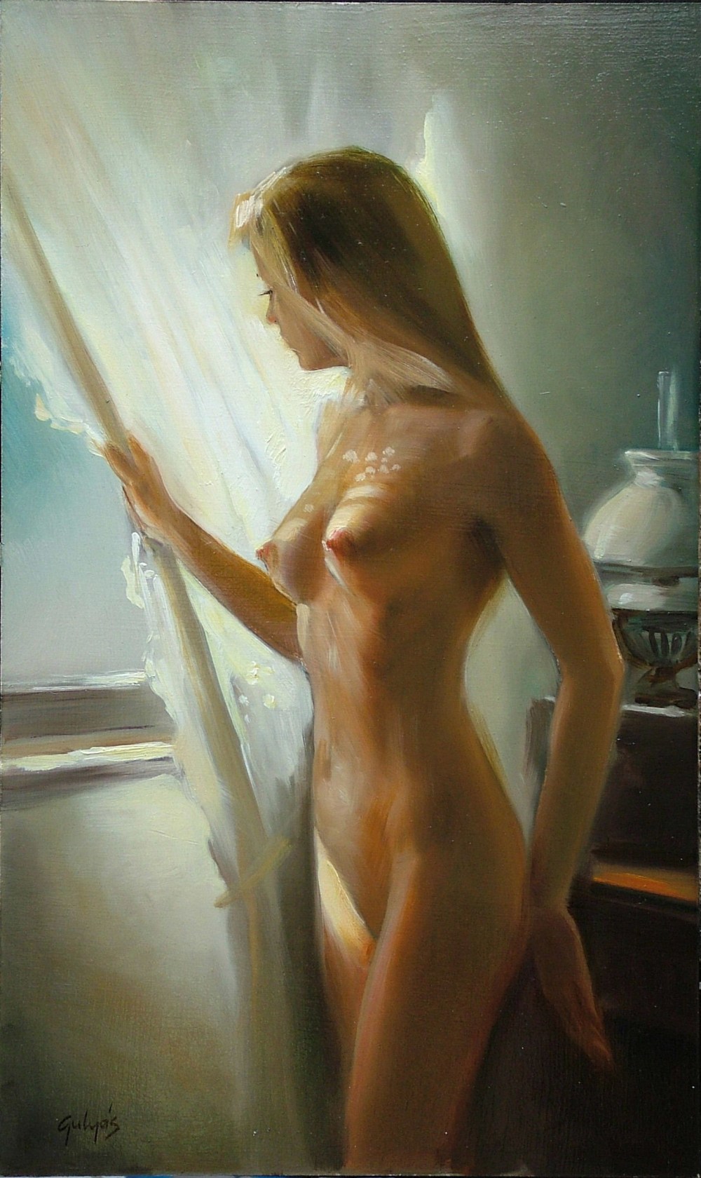 Standing nude Painting by John Brockington