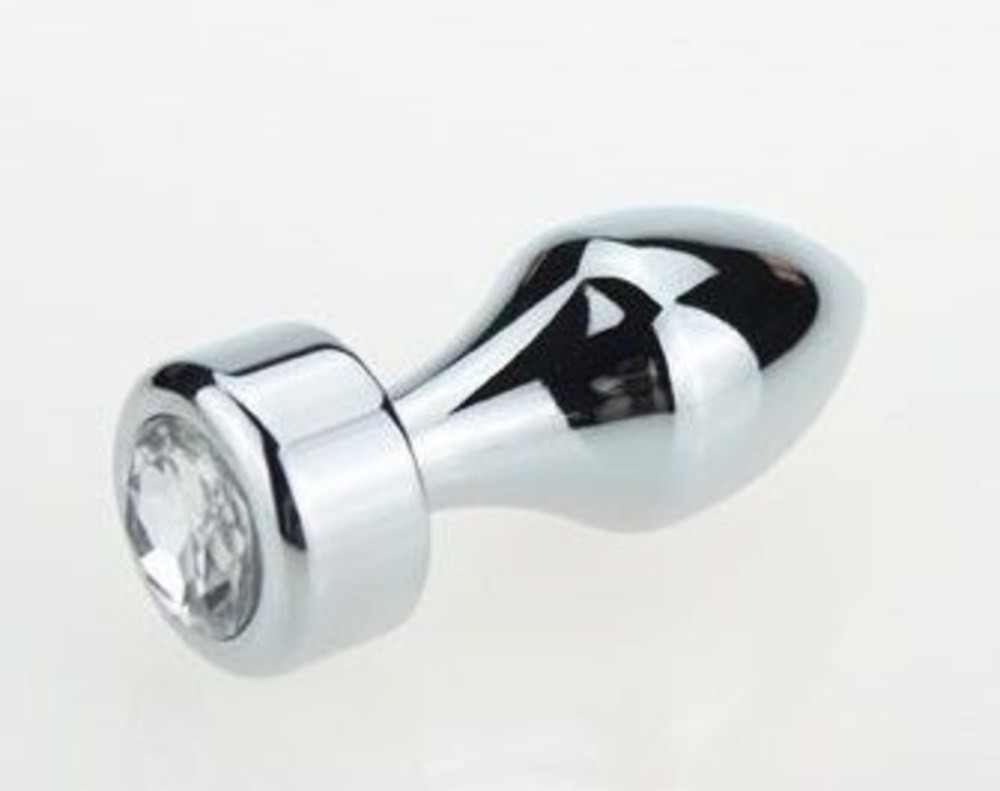 TOYFA анальная втулка с кристаллом 717094 8 см