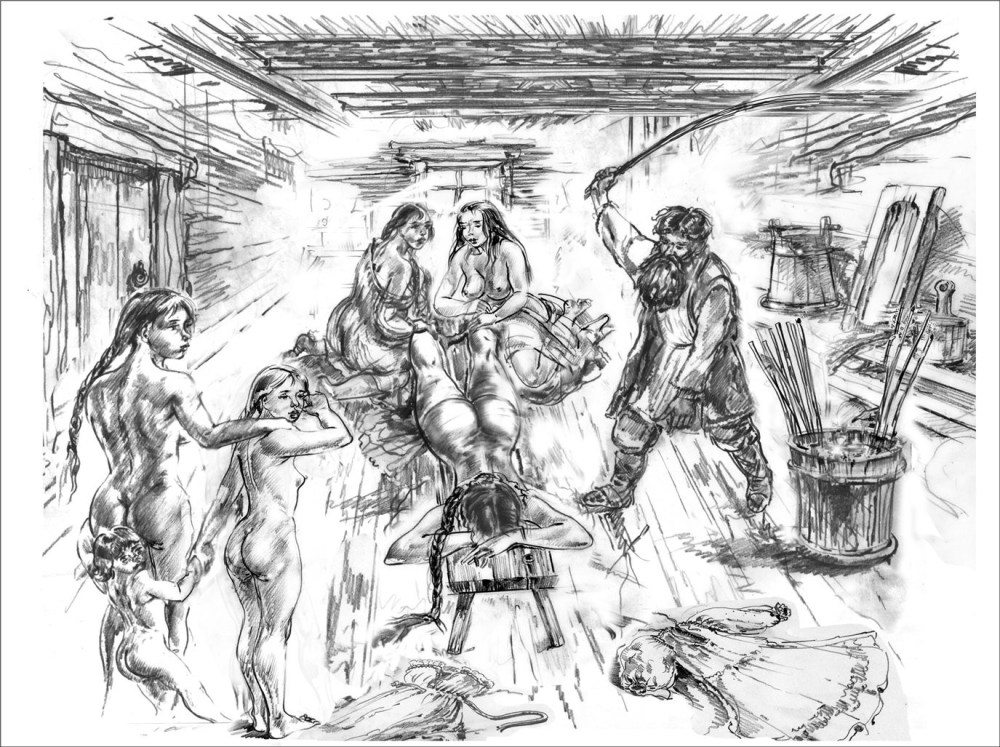 Наказание девушек порка