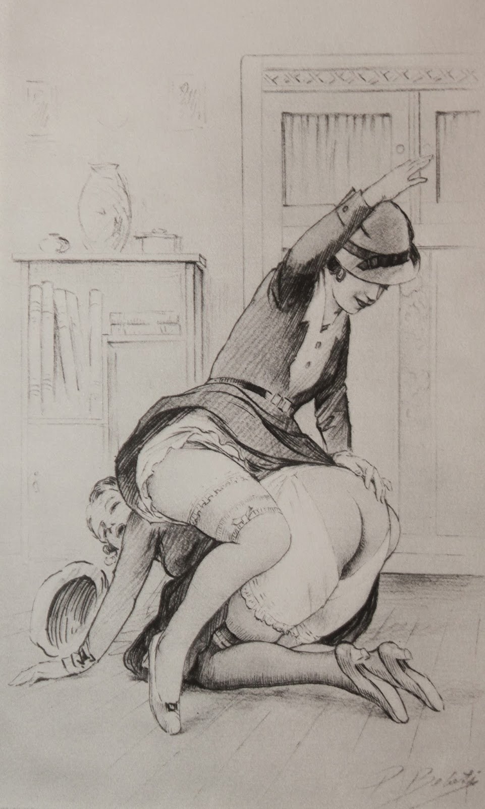 Наказание девочек поркой