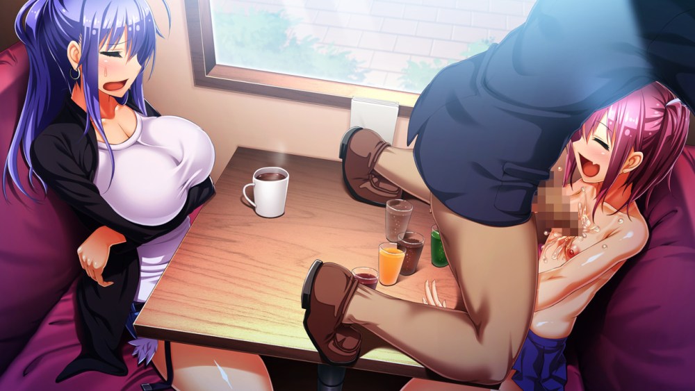 Хентай девушка под столом