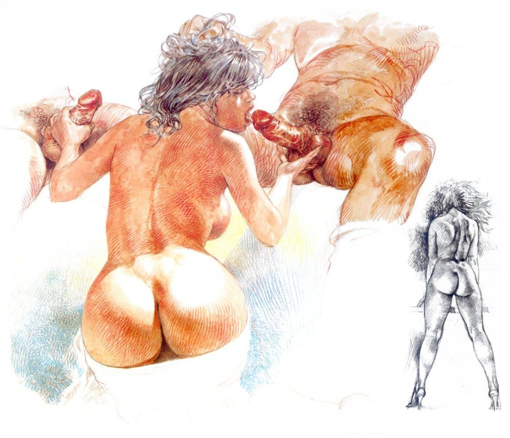 Реалистичные порнографические рисунки