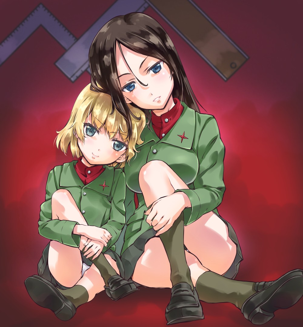 Girls und Panzer Katyusha and nonna hentai Юри