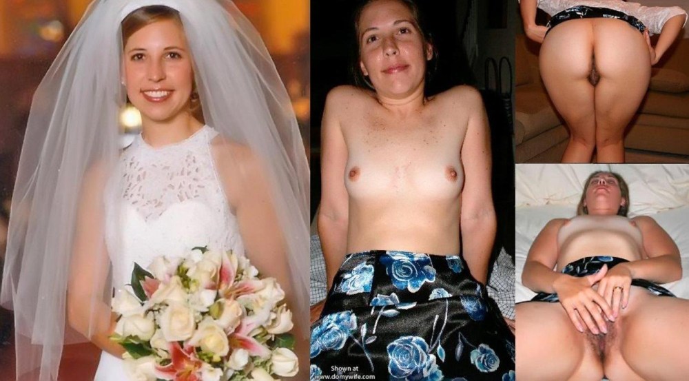 Сиськи в свадебном платье