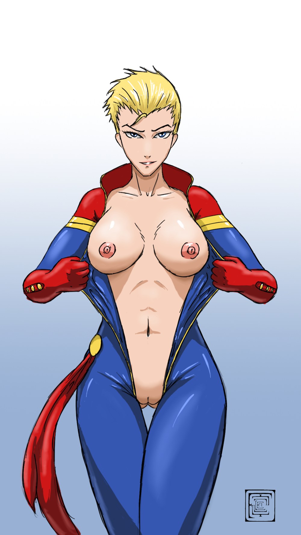 Капитан Марвел Кэрол Денверс hentai