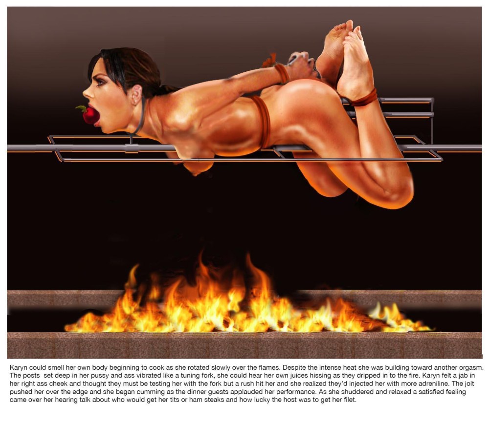 Женщины на вертеле хентай